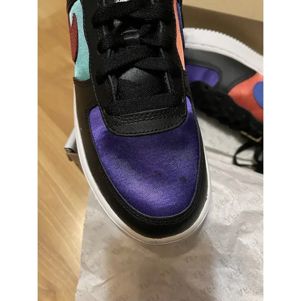 Nike Air Force 1 LV8 EMB NBA WNBA Black Teal DN4178 001 - SIZE 6Y / 7.5 WOMENS - Picture 11 of 13